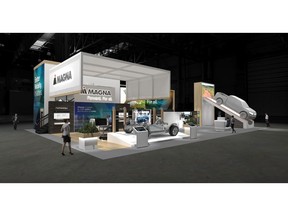 Magna's booth at CES