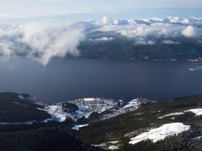 The Haisla First Nation's Kitimaat Village along the Douglas Channel near Kitimat, B.C.