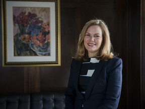 Kim Shannon of Sionna Investment Managers in the boardroom of her downtown Toronto office in 2016.