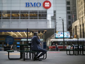 A Bank of Montreal building in the financial district of Toronto.