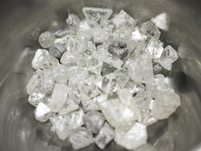 Canada ranks third in the world in the production of rough mined diamonds.