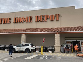 FILE - The Home Depot store is shown, Friday, May 14, 2021, in North Miami, Fla. Home Depot reports quarterly financial results reports quarterly financial results Tuesday, Nov. 15, 2022
