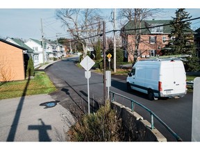 A residential street in Becancour. Photographer: Renaud Philippe/Bloomberg