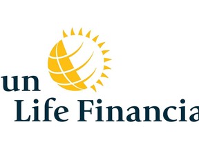 The corporate logo of Sun Life Financial Inc. is shown in this undated handout. Sun Life says its profit was down 54 per cent in the third quarter compared with a year earlier as it was hit by general market declines and also recorded a $170 million charge related to its sale of Sun Life UK.