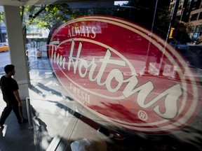 A Tim Hortons restaurant in Vancouver.