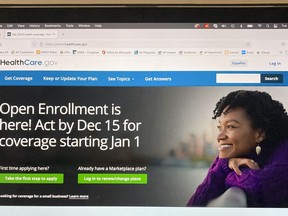 The healthcare.gov website is seen on Nov. 1, 2022 in Washington. Millions of Americans can begin selecting their 2023 health insurance plans on HealthCare.gov on Tuesday. Open enrollment begins, as the Biden administration pushes to keep the number of uninsured Americans at a record low. (AP Photo)