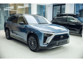 A NIO ES8 all-electric SUV at Nio House in Oslo, on Sept. 30, 2021.