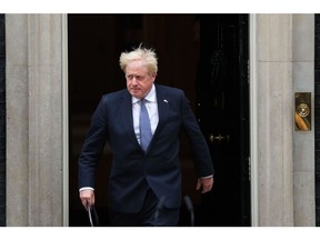 Prime Minister Boris Johnson resigns, proving he can't quite bounce back from everything. Photographer: Carl Court/Getty Images Europe