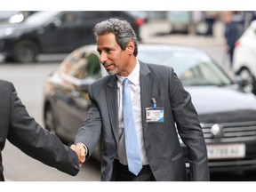 Salim bin Nasser bin Said Al Aufi, Oman's energy minister, arrives ahead of the 33rd meeting of the Organization of Petroleum Exporting Countries (OPEC) and non-OPEC countries in Vienna, Austria, on Wednesday, Oct. 5, 2022. OPEC+ is considering its biggest production cut since 2020 as it tries to stabilize oil prices, a move that risks cranking up tensions with Washington.