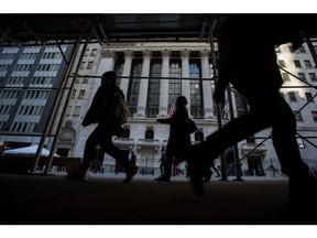 Pedestrians in New York on Nov. 9. Photographer: Michael Nagle/Bloomberg