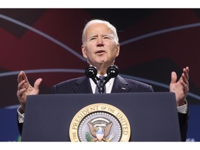 US President Joe Biden speaks at the US-Africa Summit business forum in Washington, DC, US, on Wednesday, Dec. 14, 2022. Photographer: Michael Reynolds/EPA/Bloomberg