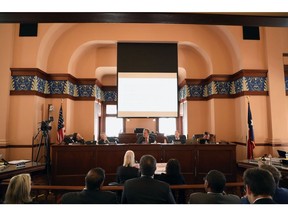 A Texas Senate Committee hearing on the ESG practices of finance firms in Marshall, Texas, US, on Dec. 15. Photographer: Dylan Hollingsworth/Bloomberg