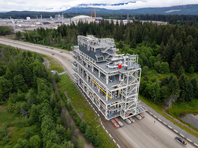 Module delivery, LNG Canada site, Kitimat