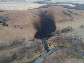 Keystone pipline oil spill in Kansas