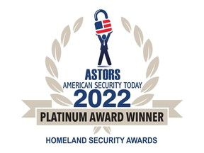 Kingston's first innovative OS-independent hardware-encrypted external SSD with intuitive color touch screen, IronKey Vault Privacy 80ES received three Platinum awards in the 2022 'ASTORS' Homeland Security Awards Program.