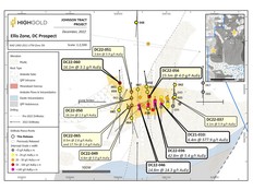 HighGold Mining Intersects 15.5 Meters at 4.04 g/t Gold Equivalent in Step-out drilling at Ellis Zone Discovery, Johnson Tract Project, Alaska