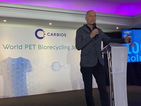 Bertrand Piccard, Initiator and Chairman of the Solar Impulse Foundation, as Keynote Speaker at the First World PET Biorecycling Summit organised by Carbios
