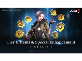 Wemade announced Tier II Items & Special Enhancement update for MIR4
