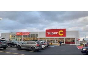 Onsite at the official opening of the Super C in Quartier Beauharnois.