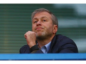LONDON, ENGLAND - DECEMBER 19: Chelsea owner Roman Abramovich is seen on the stand prior to the Barclays Premier League match between Chelsea and Sunderland at Stamford Bridge on December 19, 2015 in London, England.