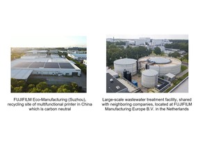 RIGHT: Large-scale wastewater treatment facility, located at FUJIFILM Manufacturing Europe B.V. in the Netherlands