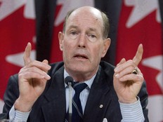 Former Bank of Canada Governor David Dodge at a news conference in Ottawa in 2008.