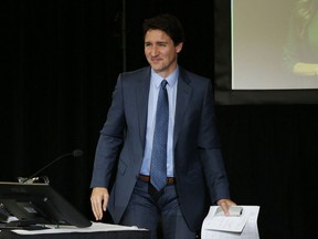 Prime Minister Justin Trudeau testifies before the Public Order Emergency Commission public inquiry in Ottawa.