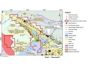 Orford Optioned Claims in Joutel Mining Camp