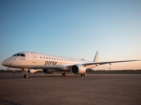 A Porter E195-E2 aircraft.