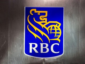 A sign for the Royal Bank of Canada in Toronto.