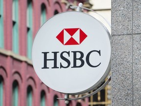 An HSBC sign is pictured in Ottawa on Wednesday Sept. 7, 2022. In the year ahead Canada's competition watchdogs will assess RBC's proposed $13.5-billion takeover of HSBC Bank Canada, but critics say their leash is too short while efforts in the U.S. point to potential ways of doing it better.THE CANADIAN PRESS/Sean Kilpatrick