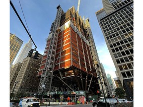 SafwayAtlantic by BrandSafway was selected by AECOM Tishman, the world's trusted infrastructure consulting firm, to provide an eight-car personnel and material hoist complex for the 1,388-foot, 60-story JPMorgan Chase global headquarters at 270 Park Ave., New York.