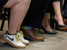 Sneakers are now perfectly acceptable to wear to the office.