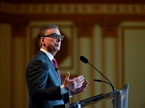 Bank of Canada governor Tiff Macklem speaks at the Business Council of British Columbia, in Vancouver, on Dec. 12.