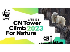 WWF's CN Tower Climb for Nature is back on April 15 and 16, 2023.