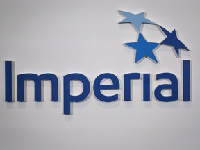 An Imperial Oil logo is seen at the company's annual meeting in Calgary, Friday, April 29, 2016.THE CANADIAN PRESS/Jeff McIntosh