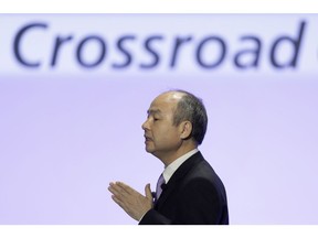 Crunch time for SoftBank's Masayoshi Son. Photographer: Kiyoshi Ota/Bloomberg