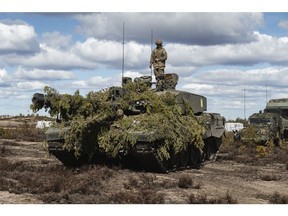 A British Army Challenger 2 main battle tank.