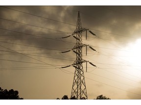 High voltage power lines in Karachi. Photographer: Asim Hafeez/Bloomberg