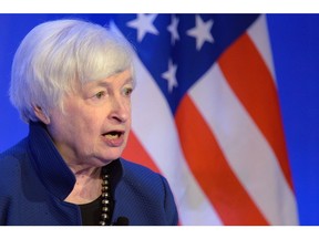 Janet Yellen, US Treasury secretary, speaks during her visit to Microsoft India Development Center, in Noida, India, on Friday, Nov. 11, 2022. Yellen is visiting India and expected to discuss trade, investment, climate financing and India's upcoming G20 presidency with Indian counterpart Nirmala Sitharaman.