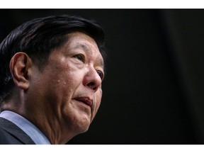 Ferdinand Marcos Jr., Philippines president, at a news conference following the EU-ASEAN Commemorative summit in Brussels, Belgium, on Wednesday, Dec. 14, 2022. The European Union will propose a €10 billion ($10.6 billion) investment package to countries in Southeast Asia as the European bloc seeks to strengthen ties with the region to diversify supply chains and rally support against Russia.