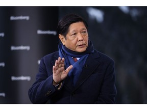 Ferdinand Marcos Jr. in Davos, Switzerland, on Jan. 17.