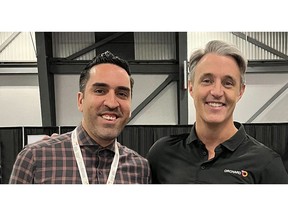 From left, Trexity CEO Alok Ahuja and Ben Mulroney