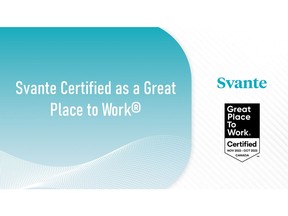 BC-based carbon capture & removal solutions provider, Svante, receives Great Place to Work certification