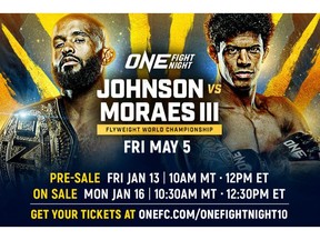 ONE Fight Night 10: Johnson vs. Moraes III features the highly anticipated World Championship trilogy bout between reigning ONE Flyweight World Champion and MMA legend Demetrious "Mighty Mouse" Johnson and former divisional king Adriano Moraes.