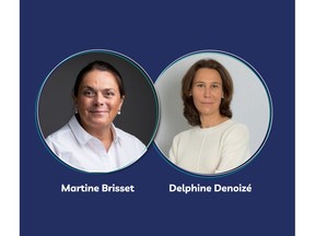 (L-R): Martine BRISSET (General Manager Biodegradation Division, Senior Vice President of Carbios Group, and Executive Committee Member) and Delphine DENOIZE (Innovation Programs Funding, Regulation and LCA Director, and Executive Committee Member)