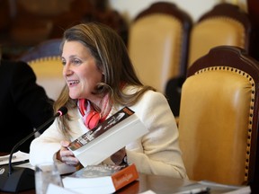 Finance minister Chrystia Freeland in Washington, D.C., on Jan. 10.