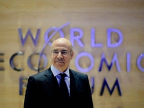 FILE - Bill Browder CEO Hermitage Capital Management poses for a portrait prior to an interview with the Associated Press during the World Economic Forum in Davos, Switzerland, Tuesday, May 24, 2022. Russia critic Bill Browder took to social media Wednesday, Jan. 18, 2023, to berate the World Economic Forum in a dispute over his entrance fee this year for the group's annual event.
