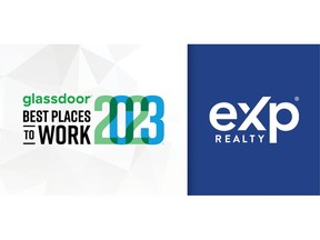 eXp Ranked No. 20 of 100 U.S. Large Companies and No. 7 of 50 in Canada on Glassdoor's Best Places to Work 2023