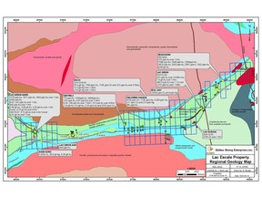 Lac Escale Property Regional Geology Map